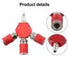 Pneumatic Couplers 3-Way Splitter For Air Tools 1 4 Inch NPT Hex Style Longer Life For M D I M Connectors 1 4 Inch Air Connector