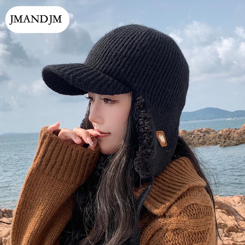 Winter Fleece Cold Hat Children Thickened Warm Lei Feng Hat Outdoor Windproof Ear Protector Knitted Wool Hat