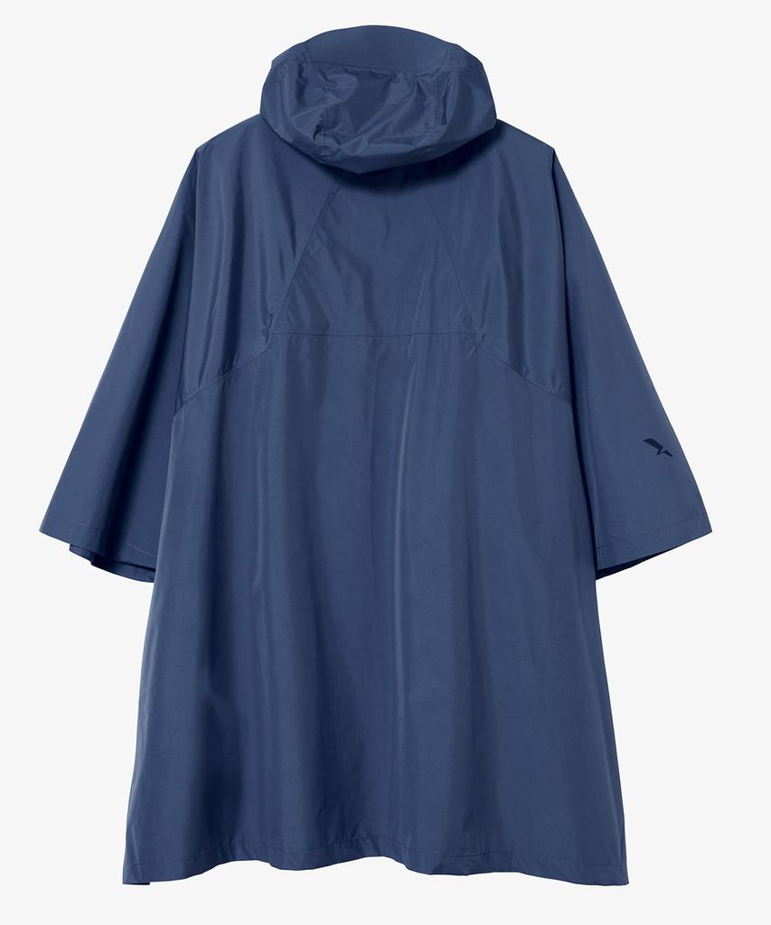 Aigle Official MTD Rain Pack Poncho Size XS Waterproof, Breathable, Water-Repellent T-Shirt, Blue,