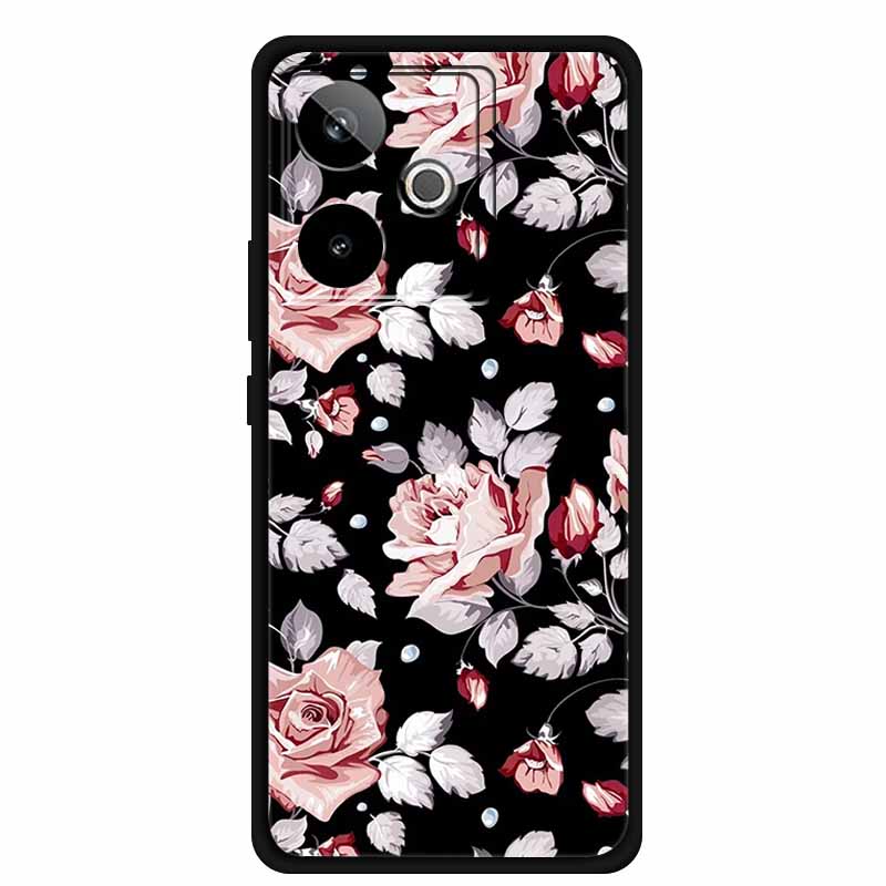 For Realme GT 7T GT7 Case Cool Animal Protective Silicone Back Cover Cases For Realme GT 7 Black Phone Funda Realme GT 7T Coque