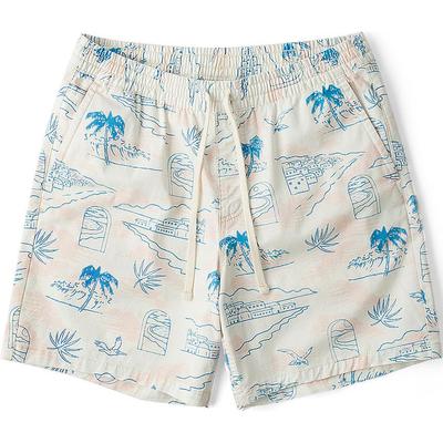 Allover Print Lace-Up Mid-Waist Casual Shorts Men Bottoms Beige VN0A5FKDD1N