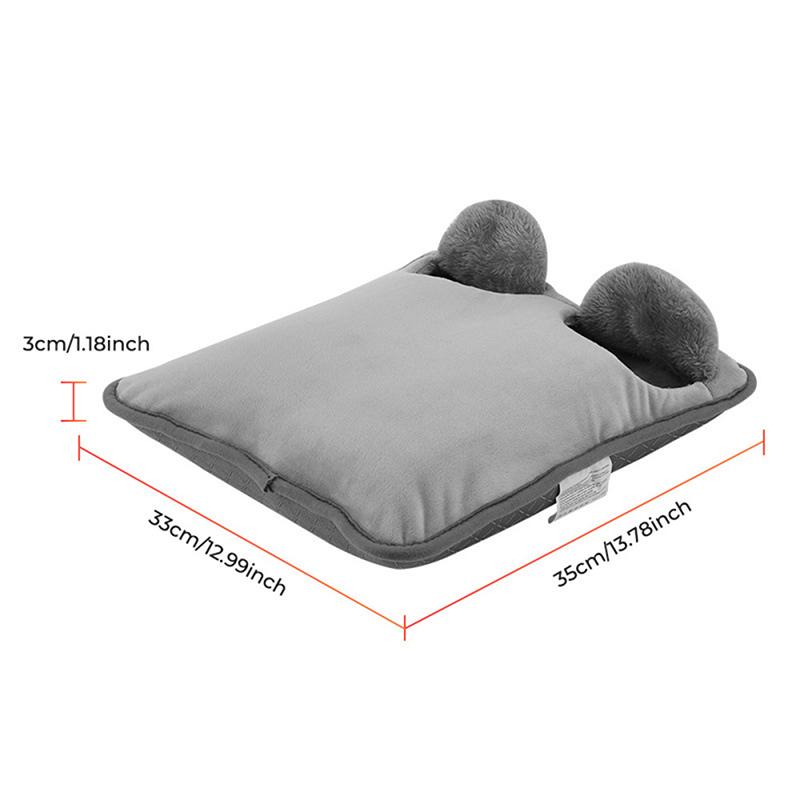 

Versatile Winter Electric Foot Heating Pad USB Charging Soft Plush Washable Warmer Mat