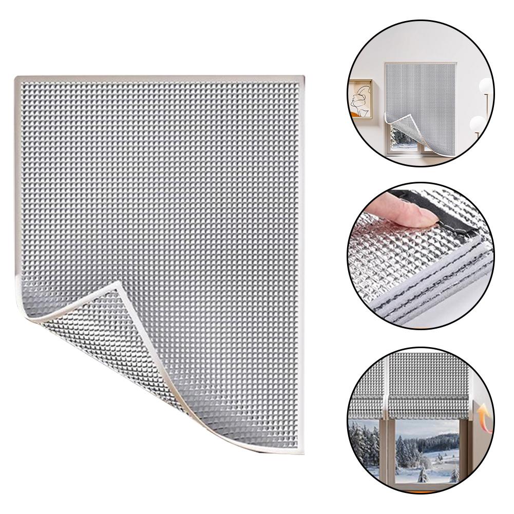 100*80cm Windproof Curtains Easy Roll Up Curtains Cold Weather Protection Thermal Energy Retention Water Resistance