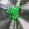 30 Peças de Fixadores de Fivela Plástica Verde para Vegetais para Redes de Sombreamento de Estufas