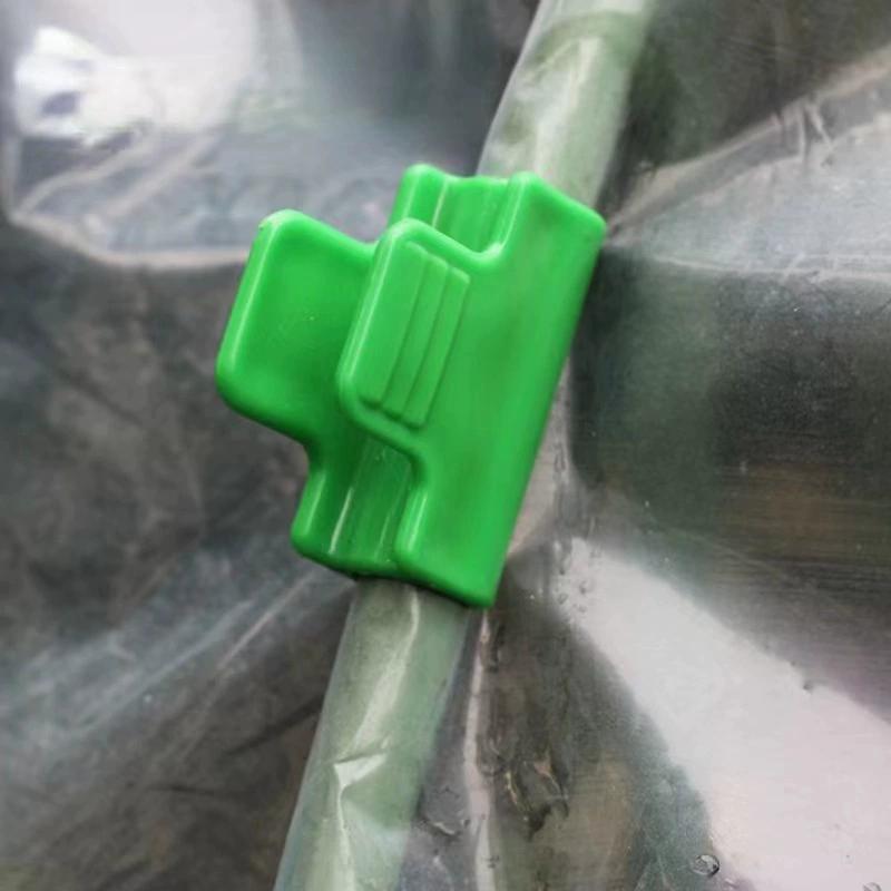 30 Peças de Fixadores de Fivela Plástica Verde para Vegetais para Redes de Sombreamento de Estufas