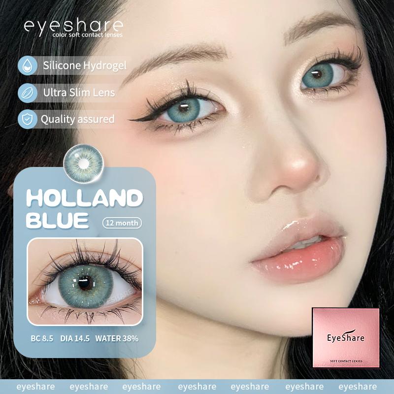 1 Pair Natural Color Contact Lenses for Eyes Brown Lenses Colorcon Korean Lenses Yearly Beauty Blue Eye Contacts Lens
