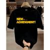 Men'S Vintage Gaming Tee - Dungeon Explorer Carl & New Milestone! Bright Yellow And Red Gaming Text - Sturdy 230Gsm Tee - Black Gamer Shirt, Ideal