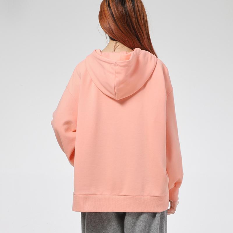 Puma Casual Sports Loose Long Sleeve Hoodie Women Tops Apricot-Red 532283-26