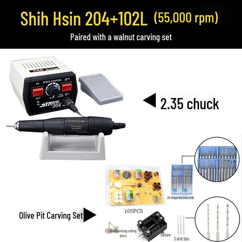 204 Dental Engraving & Grinding Machine for Jadeite, Nut, Wood, & Jade Carving