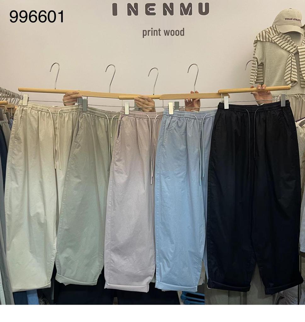 Yinmu Spring Elastic Drawstring High Waist Korean-Style Plus Size Casual Harem Pants
