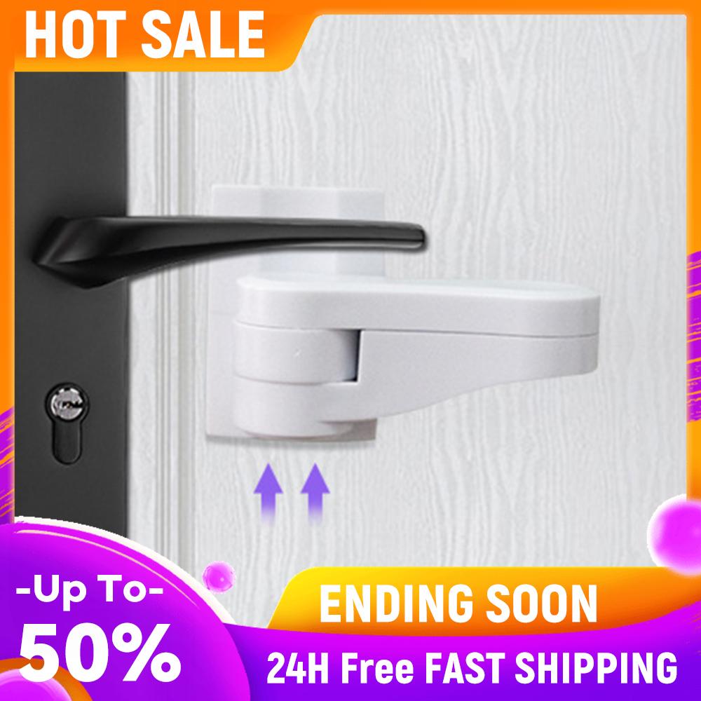 

Child Safe Door Lever Lock Universal Cabinet Lock 180 Degree Rotating Window Door Handle Lock Self Adhesive for Babies China Mainland