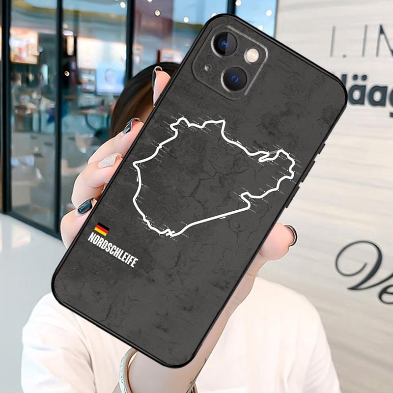 Formel 1 F1 Rennstrecke Stoßstange Handyhülle Für iPhone 11 12 13 14 15 16 Pro X XR XS Max Plus Rückabdeckung