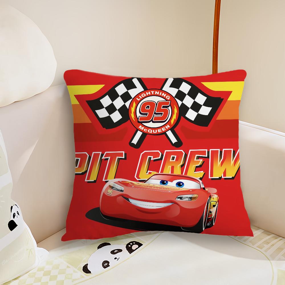 Cartoon C-Cars L-LightningES M-McQueenES 95 Cushion Cover Living Room Headboard Office Bedroom Cushion Sofa Nap Time Pillow Case