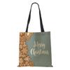 Christmas Snowflake Card Hat Canvas Shopper Bag Merry Christmas Reusable Shoulder Bag 2022 Large Capacity Storage Tote Handbag CLE