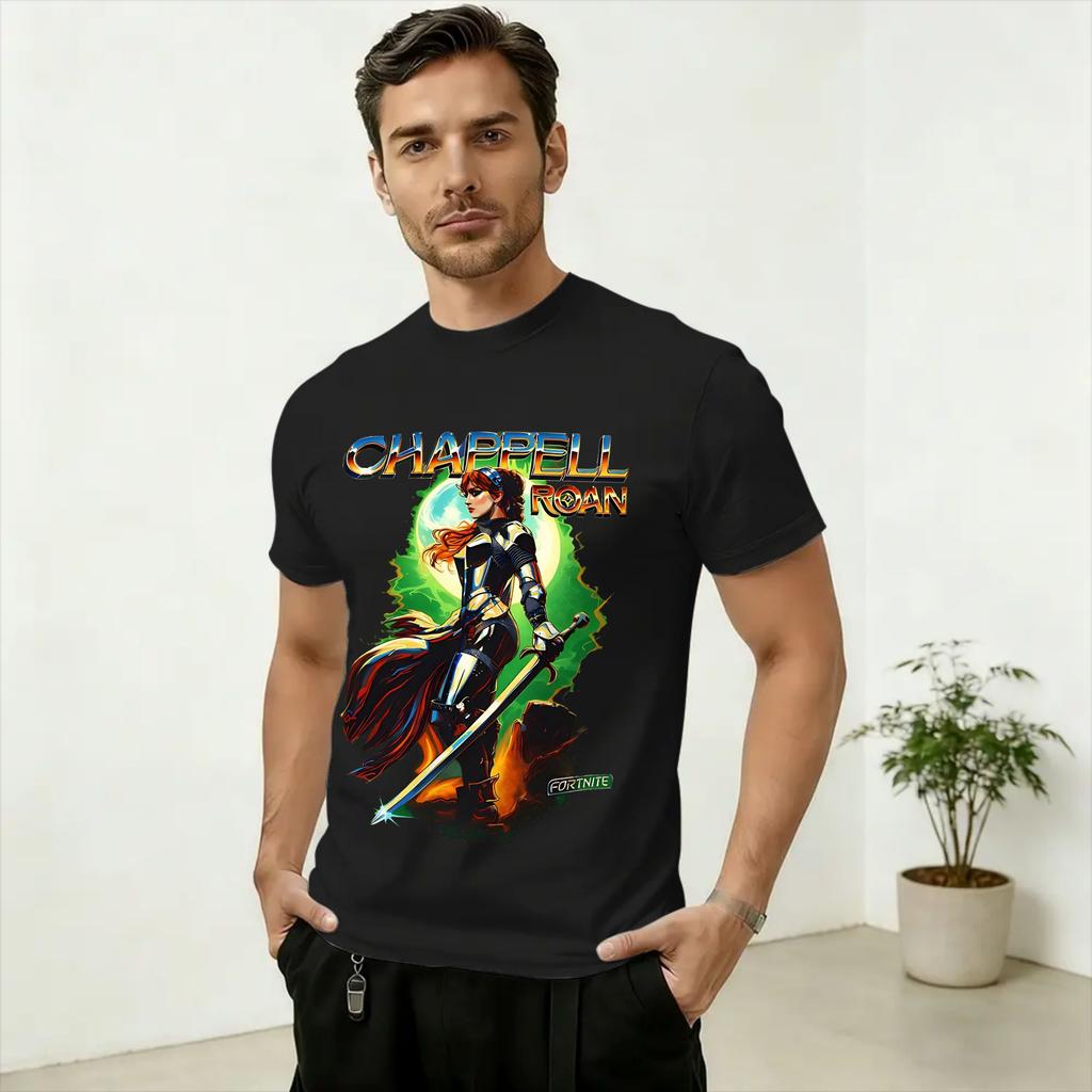 Singer Chappell Roan Art T Shirts Unisex Cotton Fashion for Male TShirt Round Neck Tee Shirt Short Sleeve Clothing Plus Size