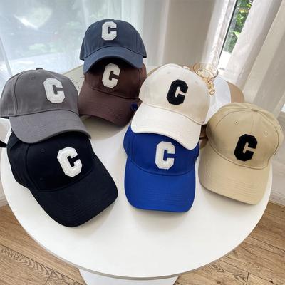 Small Face Big Head Circumference Cap Men's C Letter Head Circumference Spring and Autumn New Baseball Cap Round Face Women's Versatile Hat