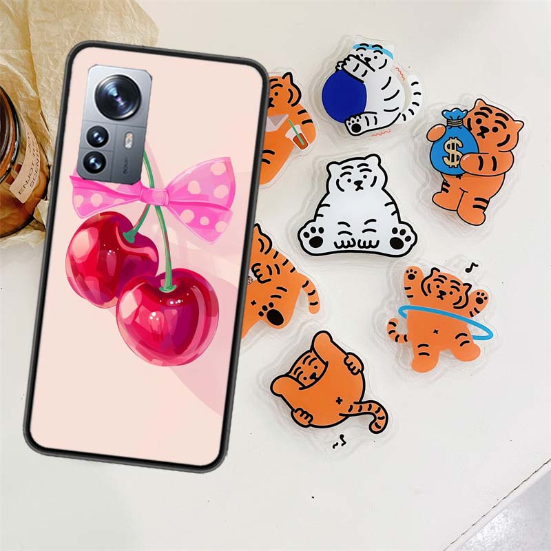 Cherry Bow Phone Case For Xiaomi Poco X7 X6 M8 M7 M6 M4 M3 X4 Pro F7 Ultra M5S Mi 14 14T 15 15T 12T 10T Pro 12S 12 11 Lite Cover