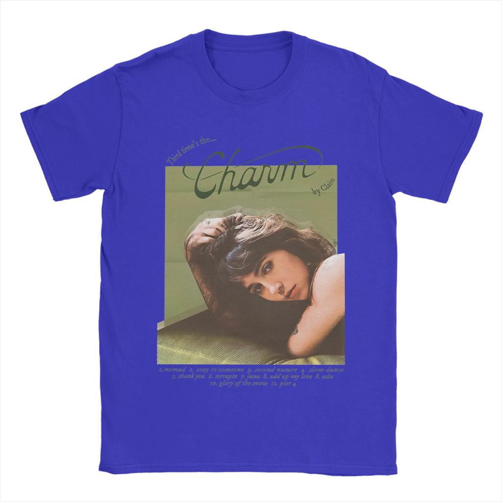 Clairo Charm 2024 New Album Men T Shirt  Funny Tee Shirt Short Sleeve Round Neck T-Shirts 100% Cotton 4XL 5XL 6XL Tops