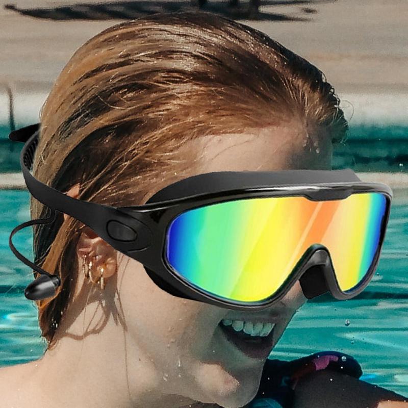 Damskie okulary pływackie Regulowane Ochrona UV Okulary pływackie dla mężczyzn i kobiet Brak przeciekania wody Okulary pływackie z szerokim polem widzenia dla