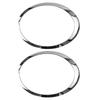 1 Pair Chrome Car Front Headlight Trim Bezel Ring Cover Decor Lamp Frame Kit For BMW Mini Cooper R55 R56 R57 R58 R59 2007-2015