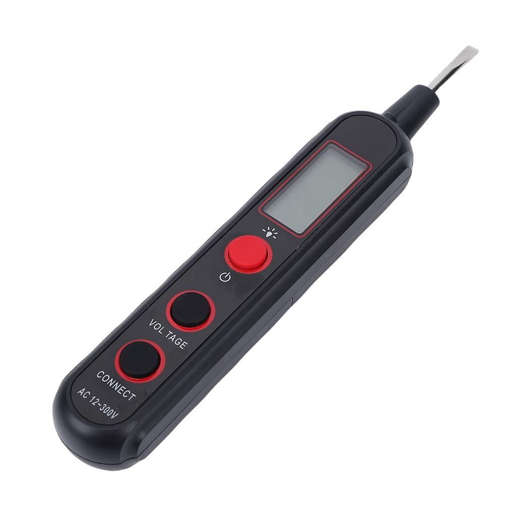 Digital AC Voltage Tester LCD Display Screen Electrical Breakpoint Detection AC Voltage Detector with Flashlight