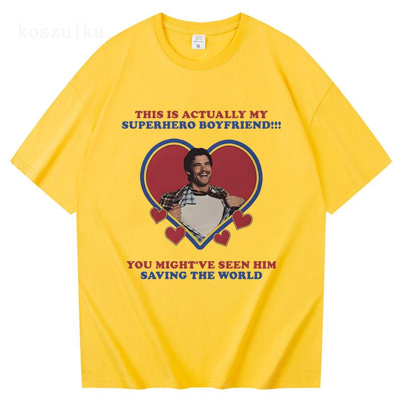 

David Corenswet I Love My Boyfriends T-shirts David Corenswet Fan Gift Tees Super Hero Cotton High Quality Tops Clothing Unisex 4XL