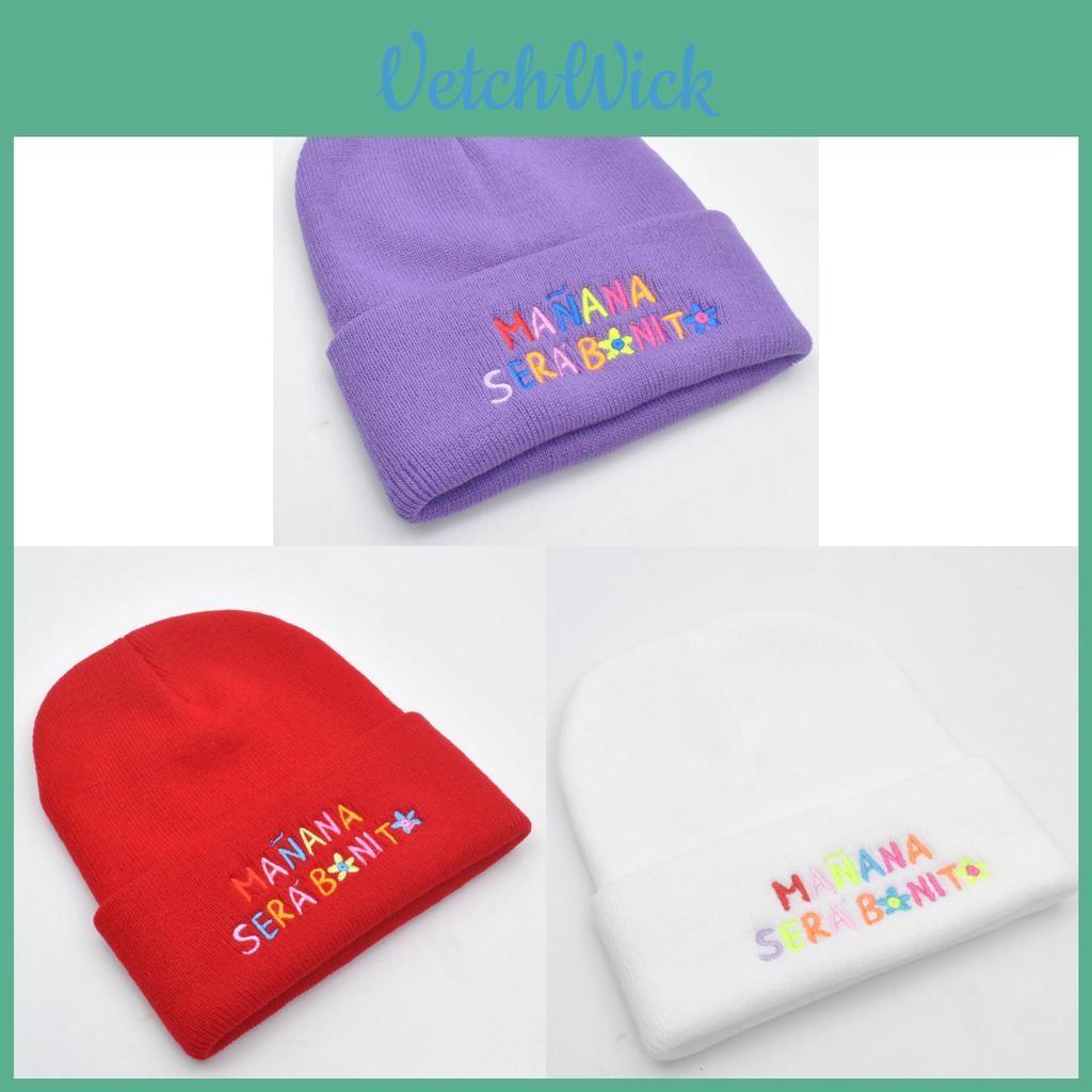 Acrylic Hat With Embroidered Letters For Winter Street Style Unisex