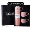 Factory  500ml Customizable Stainless Steel Thermos Vacuum Flask Set 2 Cups 12-24hrs Thermal Insulation Christmas Gift
