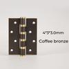 Solid Brass Butt Hinge 4 Inch Door Hinge 5 Inch Heavy Duty Hinge Quiet Bearing Hinge Antique Thick Hinge