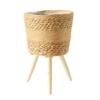 Flowerpots for Plant Floor Planter Stand Wooden Basket Home Flower Shelf Rack Indoor Outdoor Garden Farmhouses Decorations