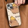 Capybara Cute Cartoon Soft Cover Capa Phone Case for Apple iPhone 17 16e 12 15 Air 11 14 Plus 16 Pro Max XS XR 13