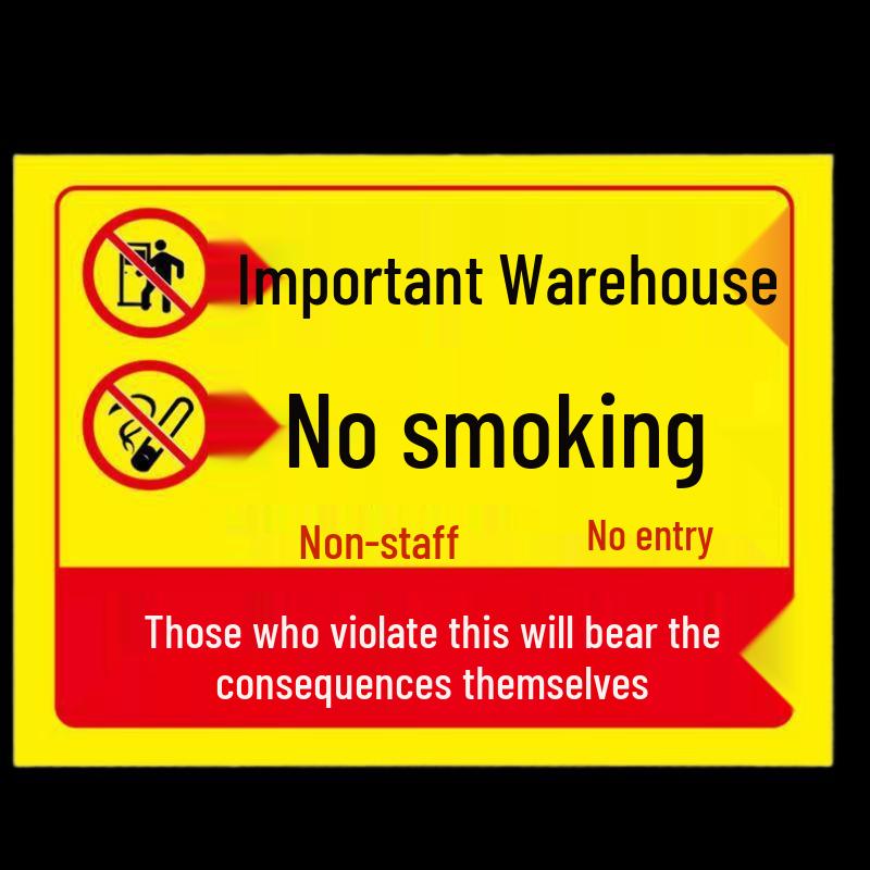 Plastic Fire Safety Warning Sign