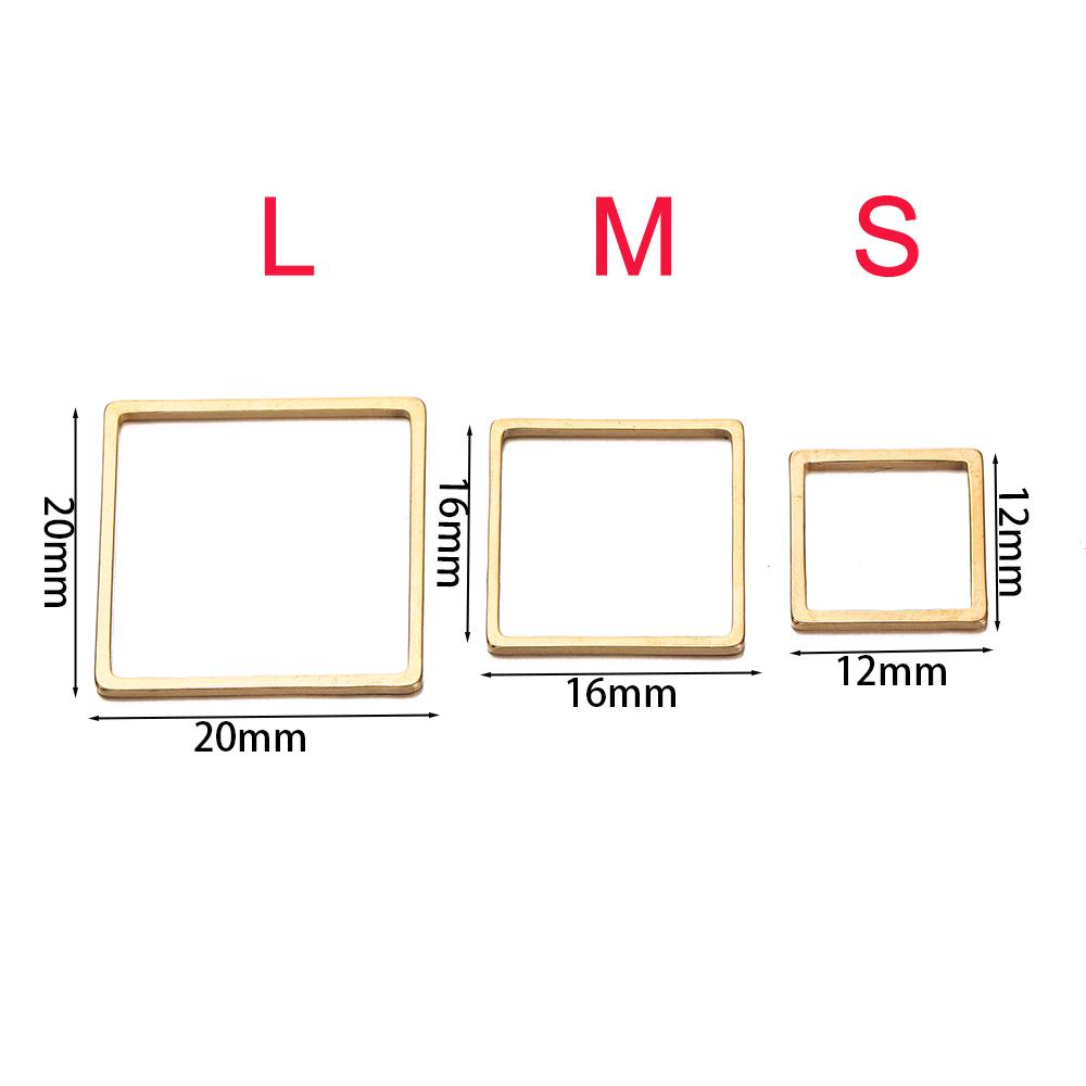 10pcs Stainless Steel Geometric Star Cross Round Frame Earrings Charms Connectors for Necklaces Earrings Jewelry Making Supplies