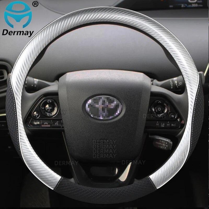 For Toyota Prius 30 20 V Prius C Plus Plug-in Prime XW10 XW20 XW30 XW50 2001~2022 Car Steering Wheel Cover Auto Accessories