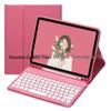 iPad Round Key Bluetooth Keyboard Leather Case with Pen Slot for Air/Pro/A16