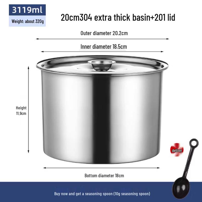 

Mubaisen Stainless Steel Storage Container with Lid