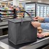 Thermal Insulated Food Delivery Bag Tear Resistant Aluminum Foil Lining Reusable Zipper for Commercial Food Delivery Service