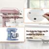 Acrylic Mixer Mover Sliding Mat Kitchen Appliance Slide Mat Stand Mixer Moving Mat for 4.5-5QT 5K45SS 5KSM175PS 5KSM125