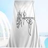 Geometric Simplified Line Microfiber Printed Beach Towel Mountain Climbing Yoga Beach Swimming Running Absorbent Soft Towel