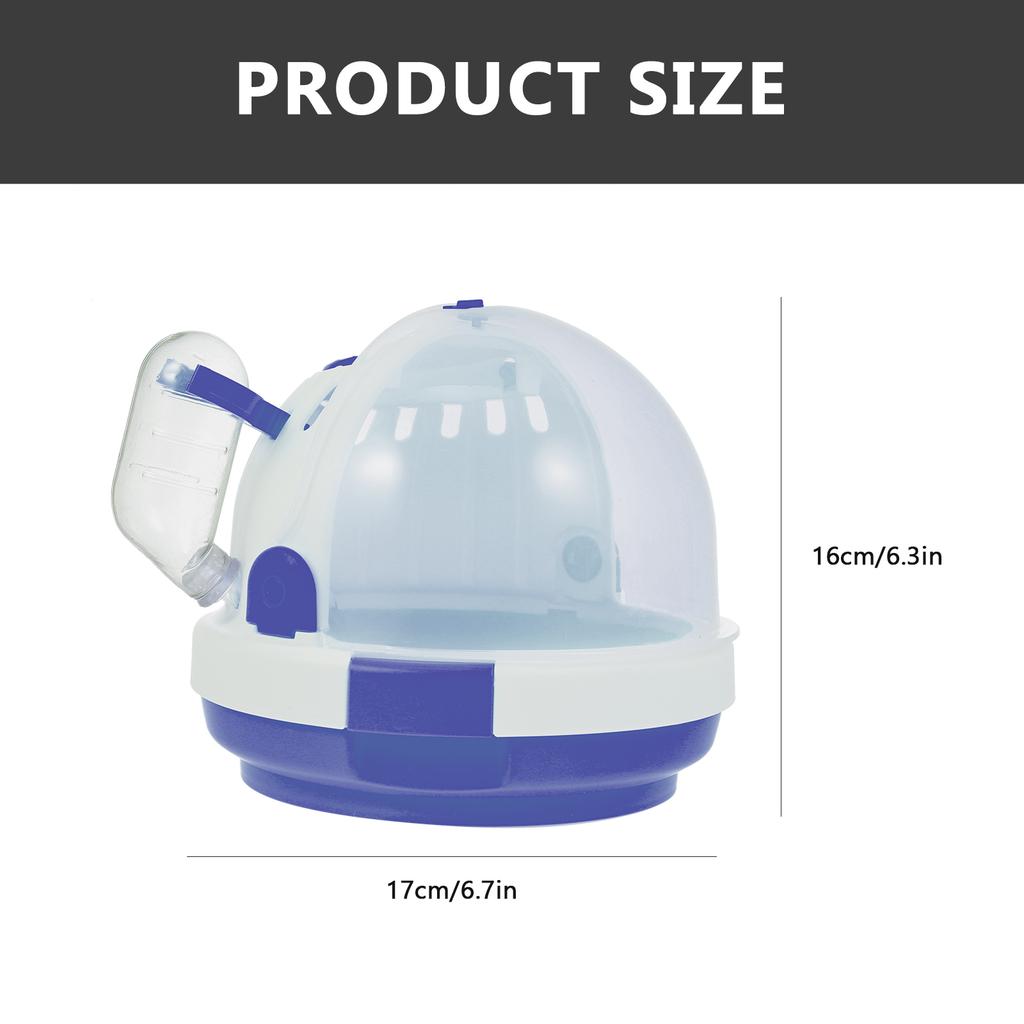 Hamster Cage Travel Carrier Durable Portable Case for Small Pets Hamster House Easy Clean Pet Shelter Cage House