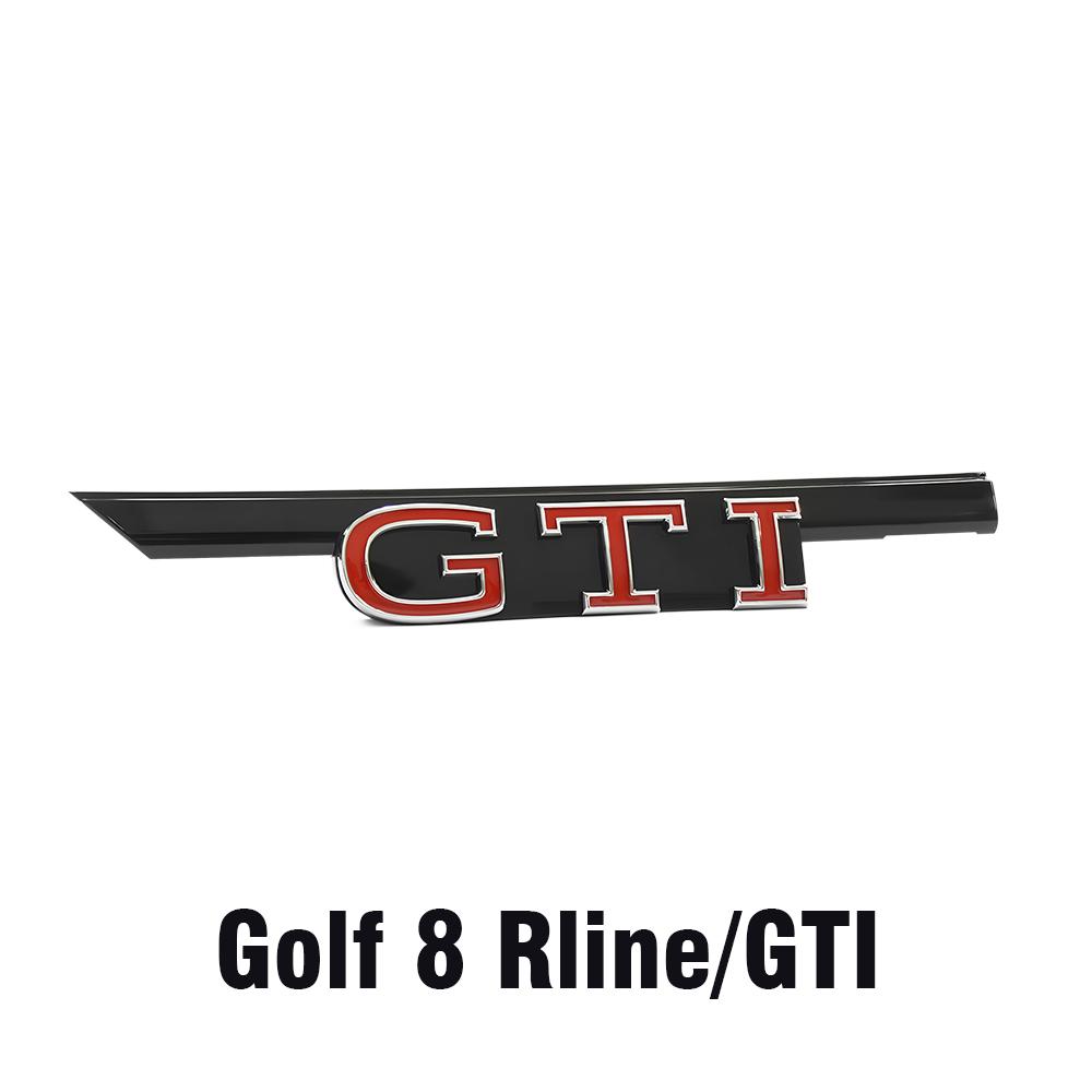 

1pcs ABS GTI GTD Logo Car Front Hood Grille Replacement Badge Sticker For Volkswagen VW Golf 8 Rline GTI GTD Car Accessories