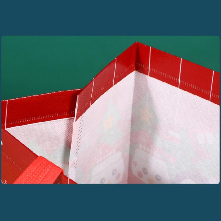 Vánoční tašky s uchem Dárková taška Opakovaně použitelná netkaná taška na nákup