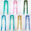 28 Colori Mi Ku Parrucca Cosplay Lunga Resistente al Calore Capelli Sintetici Code di Cavallo con Clip Feste di Halloween Parrucche + Cuffia per Parrucca Snow Mi Ku