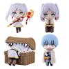 Brinquedos 4p Frieren: Figura de Anime Frieren Além do Fim da Jornada Figuras de Ação Sentada Samambaia Frieren Figura Stopper de Macarrão Coleção Modelo