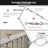Stainless Steel Clothesline: Outdoor Non-slip, Plastic-coated Wire Rope for Clothes and Quilt Drying.