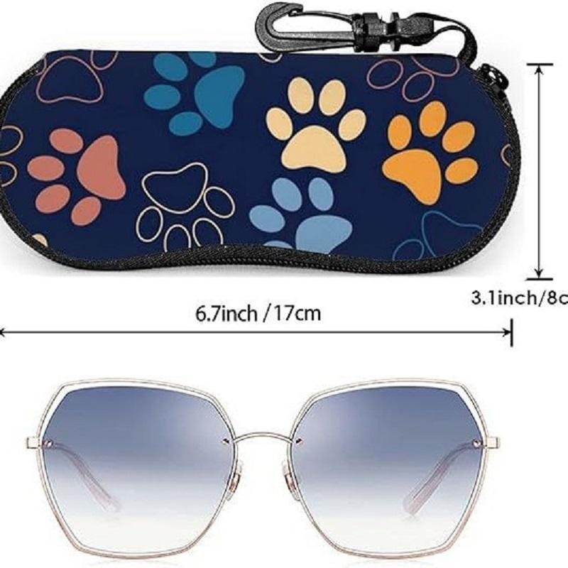 Zipper Glasses Wallet Zipper Myopia Eyeglasses Case Diving Material Eyewear Box High Quality For Sunglasses Daily Use Outdoor