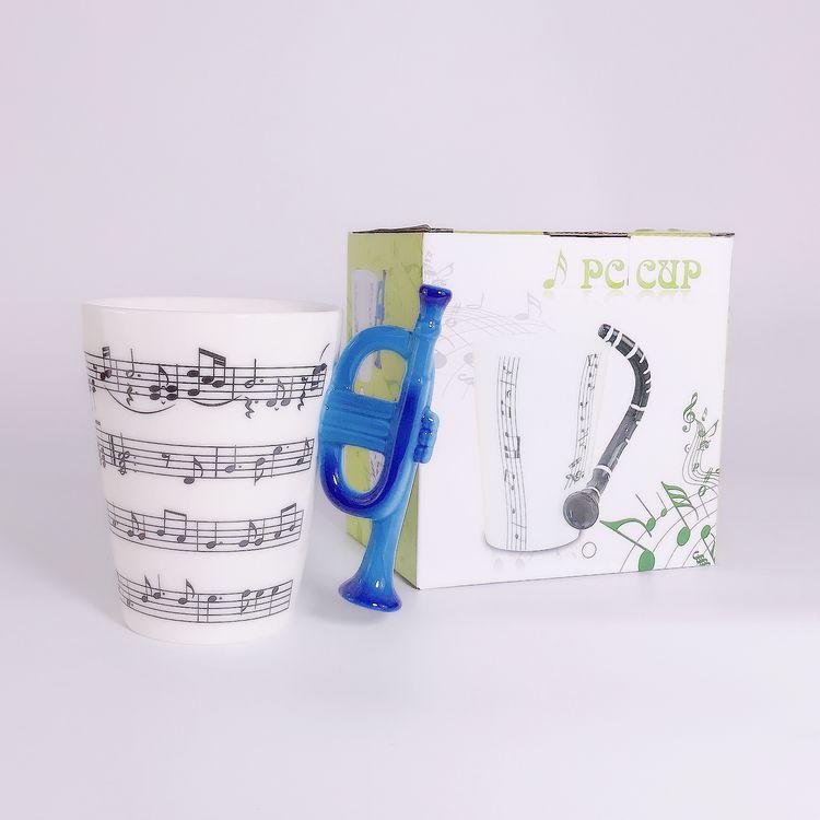 Ceramic Musical Instrument Orchid Trumpet Music Cup Breakfast Cup Water Cup Gift Cup