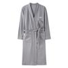 Nightgown Women'S Spring And Autumn Cotton Long-Sleeved Simple Casual Bathrobe Women'S Medium And Long Pajamas Loungewear