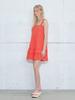 Etmont Frill Banding Mini Dress, Red
