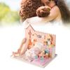 Wooden Dollhouse Kit Miniature Handicraft Doll House Assembly Model Parts Children Gift